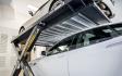 Auto stacker parking lift for home garage