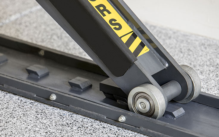 Autostacker parking lift safety lock system