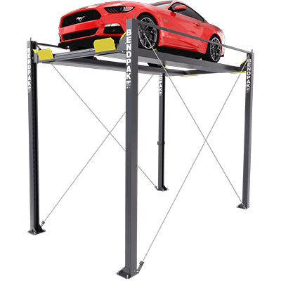 HD-7MZ is a Four-Post Lift that doubles as a display lift