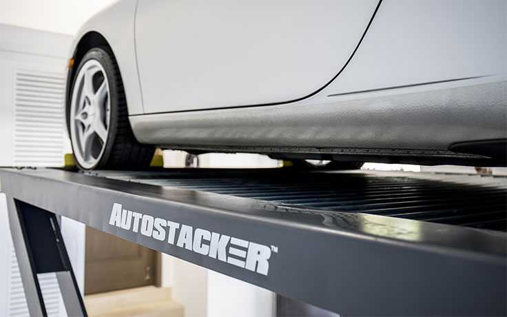 Autostacker parking lift for home garage