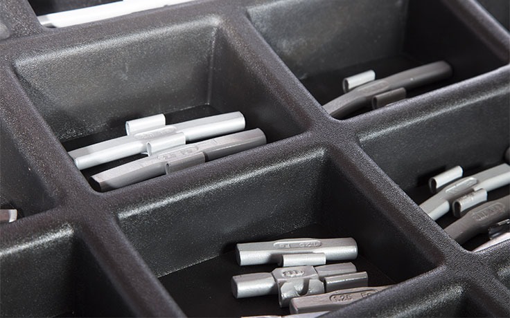 Steel 1.5 oz clip-on wheel weights by Ranger