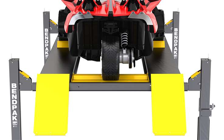Storing Polaris Slingshot On Four-Post Lift