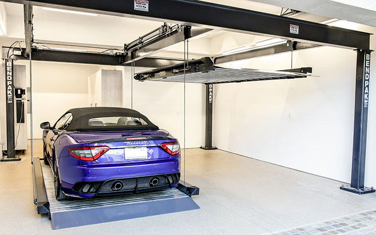 Platform Parking Lift in Garage