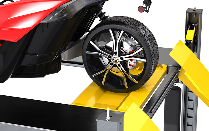 Third Wheel Vehicle on Wheel Trough Kit