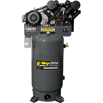 VMX-10120V-603 V-Max Elite Air Compressor / 10 HP / 454 L (120 gal) Vertical Tank / 208-230V, 60 HZ 3-Phase