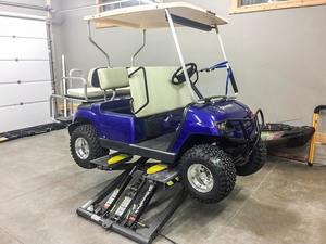 Golf Cart Lifted BendPak Mid Rise Lift
