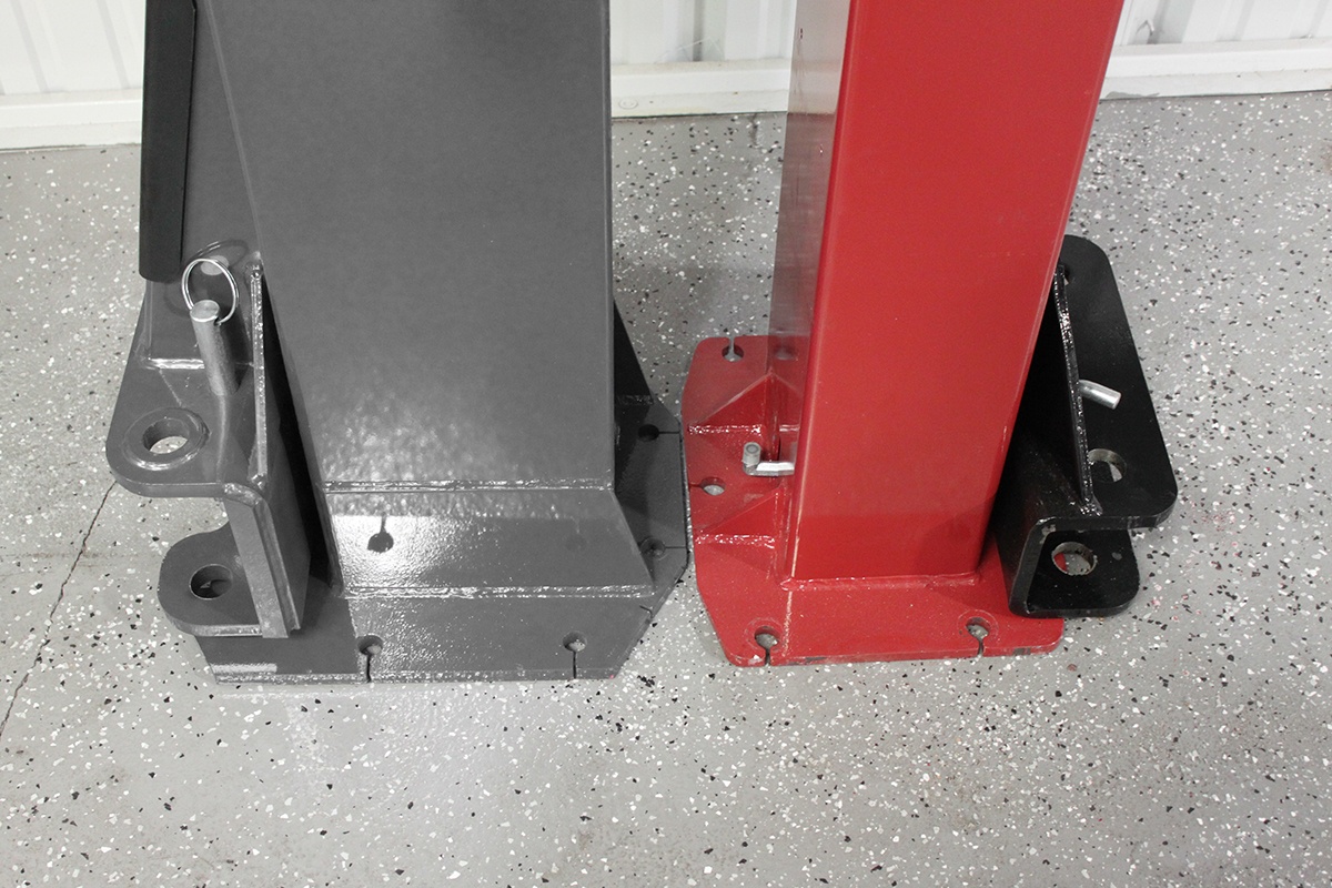 BendPak 2-Post lift Width Compared to Challenger E10