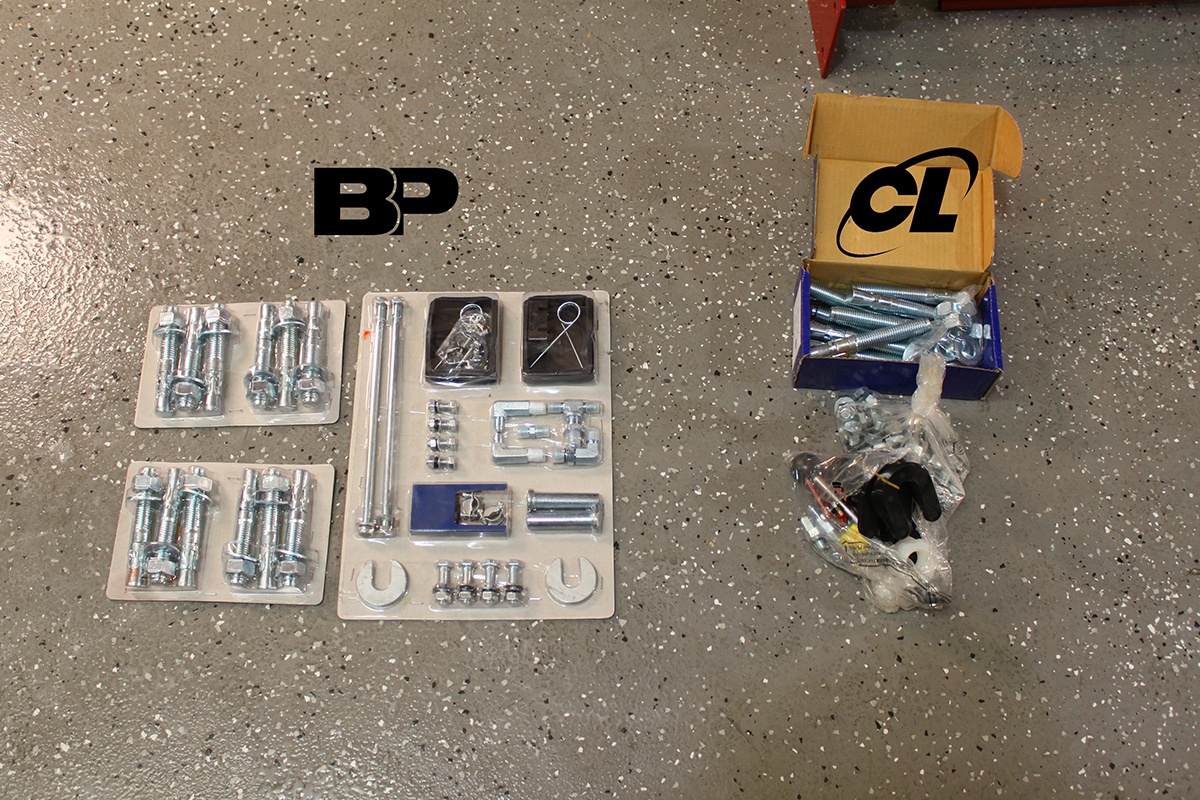 Parts Box Comparison BendPak XPR-10AS lift vs. Challenger E10 Lift