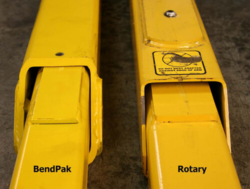 BendPak Arm Construction