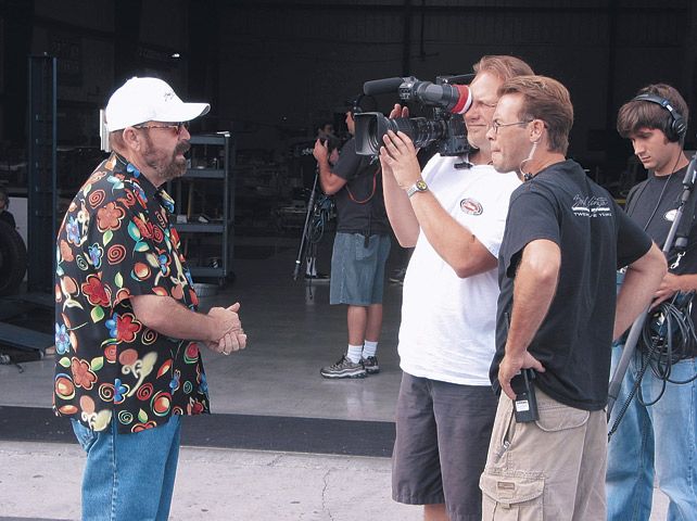 Boyd Coddington Filming American Hot Rod TV Show