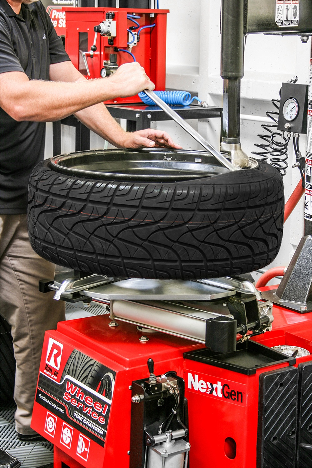 Changing Tires with Ranger Tire Changer Equipment