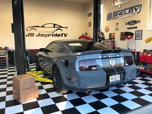 Lifting Mustang Shelby BendPak Two Post Lift